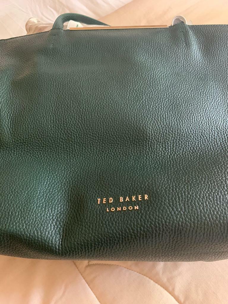 ted baker green leather bag